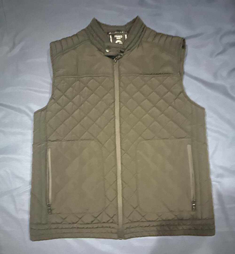 Fried Denim Quilted Vest Black